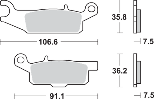 Sbs Off-Road Sintered Brake Pads - Yamaha 849SI