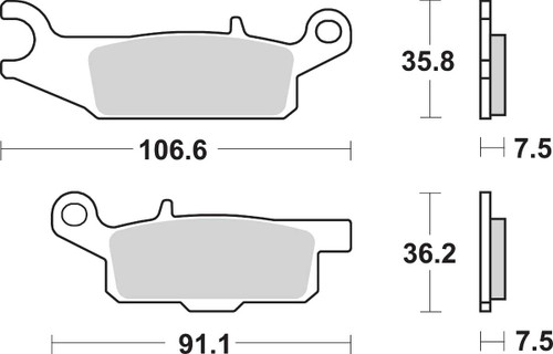 Sbs Off-Road Sintered Brake Pads - Yamaha 849SI