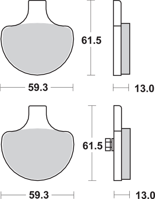 Sbs Sintered Brake Pads - Harley-Davidson 579H.HS