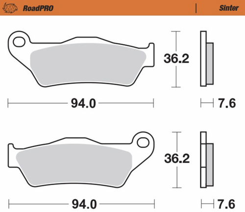 Moto-Master Brake Pads - Sintered Series 403202-PU