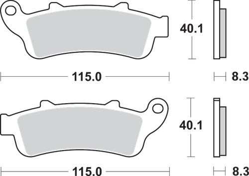 Sbs Hs Brake Pads - 735Hs 735HS