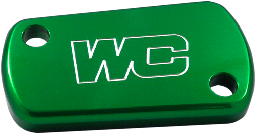 Works Connection Rear Billet Brake Cover - Green - Kawasaki/Suzuki 21-618