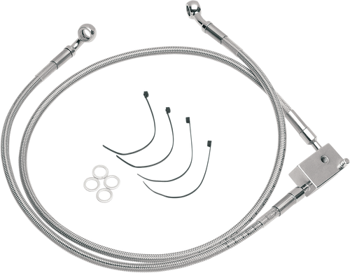 Drag Specialties Brake Line - Extended - +2" 1741-0175