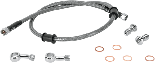 Moose Offroad Brake Line - Rear - Stainless Steel - Kawasaki Klr 650 KAW-6031R