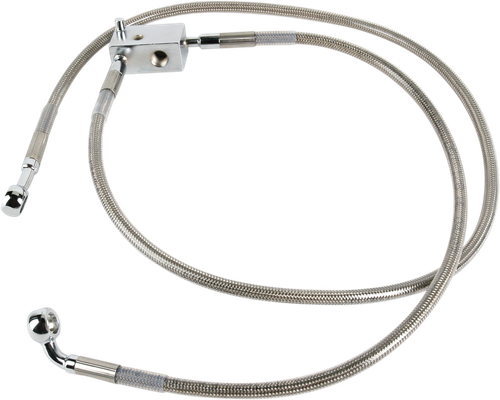 Drag Specialties Brake Line - Front - +8" - Touring - Stainless Steel 1741-2627