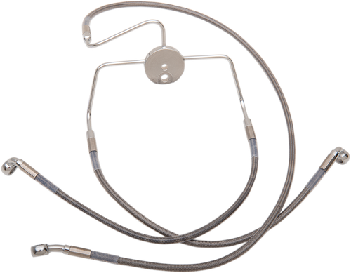 Drag Specialties Brake Line - Front - +8" - Stainless Steel 1741-2637