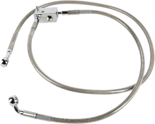 Drag Specialties Brake Line - Front - +6" - Stainless Steel 1741-2692