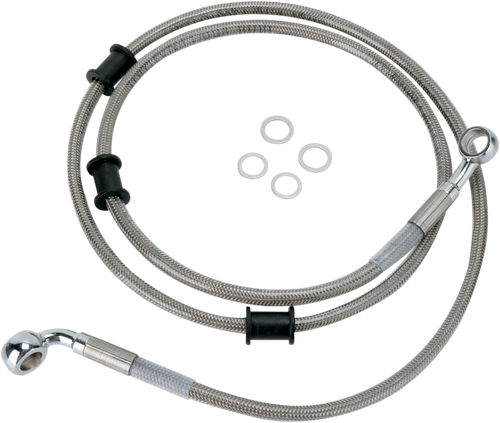 Drag Specialties Brake Line - Front (Upper) - Stainless Steel 1741-2792