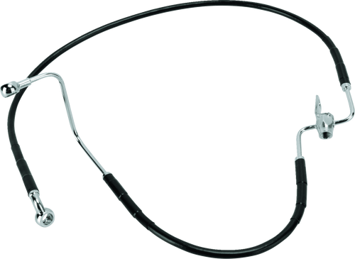 Drag Specialties Brake Line - Rear - Black 1741-2945