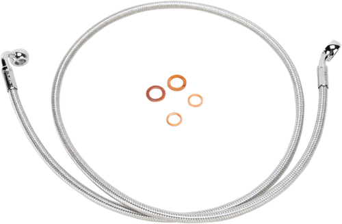 Magnum Shielding Brake Line - 35/90° - 48" - Polished Stainless 56148SW