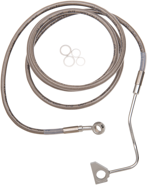 Drag Specialties Brake Line - +8" - Stainless Steel - Abs 1741-3992
