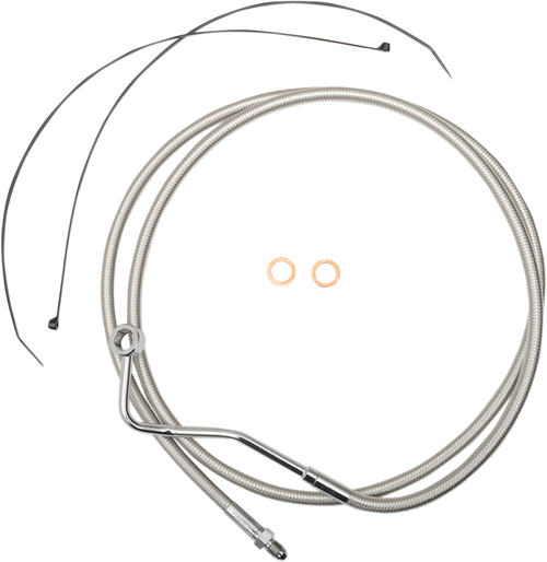 Magnum Shielding Mid Brake Line - Abs - Polished Stainless AS57015