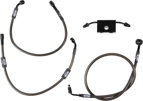 La Choppers Brake Lines - Mini Ape Hanger Handlebars - Midnight LA-8154B08M