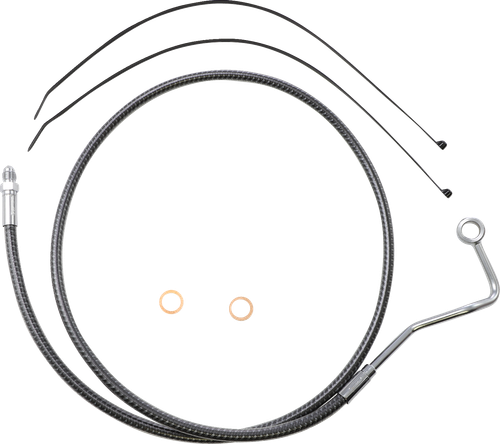 Magnum Shielding Brake Line - Carbon Fiber - Mid - Abs - Flht AS77015