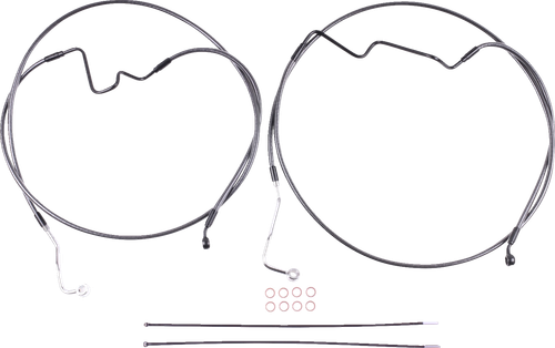 Magnum Shielding Brake Line Kit - Lower - Bp - +4" - 35° Radial AS470164RAD