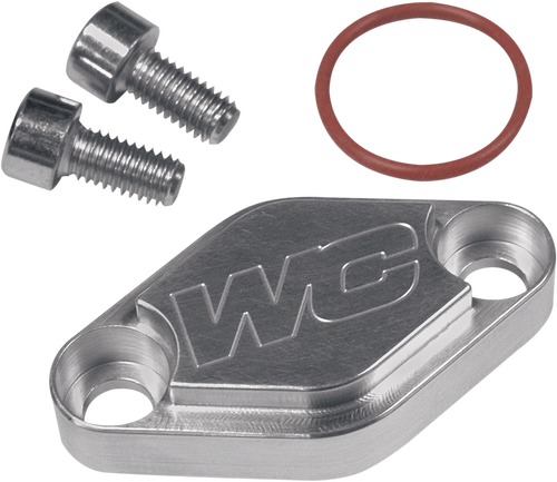 Works Connection Block Off Plate - Silver 31-357