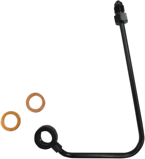 Magnum Shielding Abs Upper Brake Line Adapter - 4-3/4" Length - Black AS47000