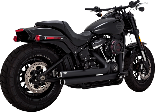 Vance & Hines Big Shots Staggered Exhaust System - Black 47341