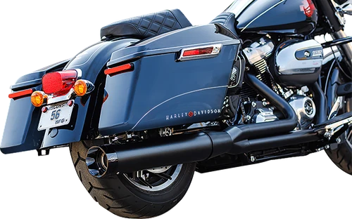 S&S Cycle 2-Into-1 Sidewinder Exhaust System - 50-State - Black - M8 Touring 550-0759