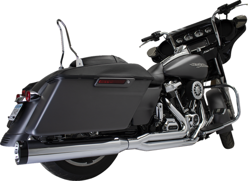 Khrome Werks 2-Into-1 Outlaw-Sr Exhaust System - Chrome - Without End Cap - M8 Touring 200770-SR