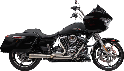 Trask 2-Into-1 Assault Exhaust System - Stainless Steel - Touring M8 TM-5011