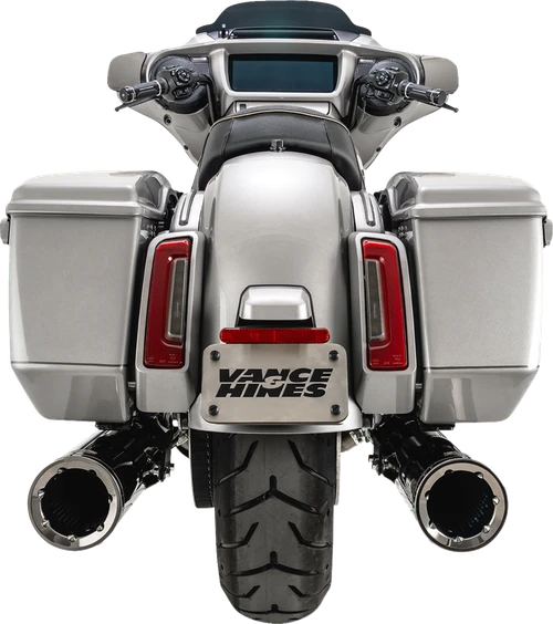 Vance & Hines Hi-Output Slip-On Mufflers - Dark Chrome - 4-1/2" 16468