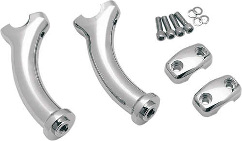 Drag Specialties 5-1/2" Deuce Style Handlebar Risers - 2" 1803-3306