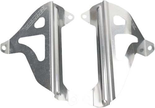 Works Connection Radiator Brace Set - Silver - Yamaha 18-072