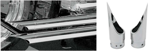 Baron Family Jewel Exhaust Tip - Chrome - Scalloped BA-1100-01