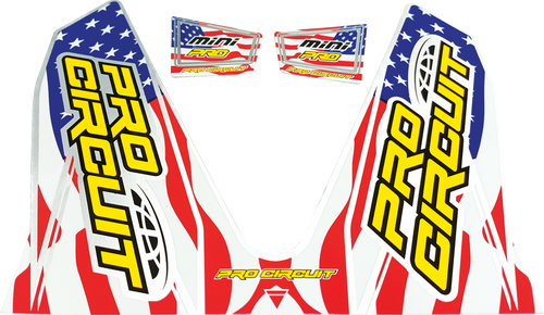 Pro Circuit T-6 Mini/Dual Decal - Stars And Stripes D22MINI-SS