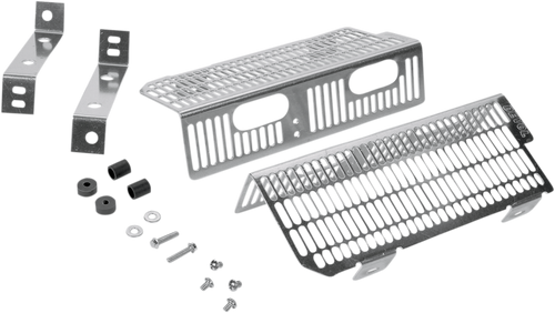 Devol Radiator Guards - Brushed Aluminum - Ktm 0101-3101