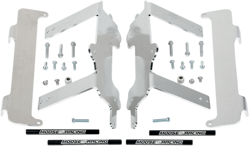 Moose Offroad Radiator Braces - Silver - Yamaha 11-150