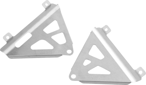 Works Connection Radiator Brace Set - Silver - Honda 18-708