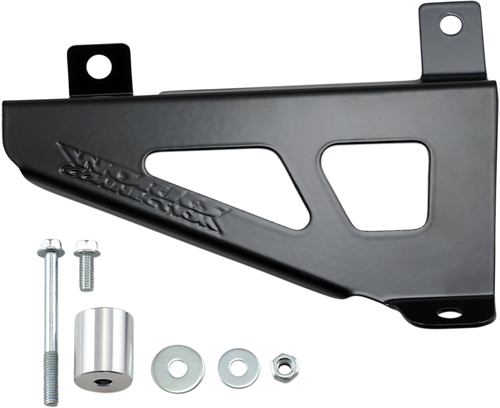 Works Connection Radiator Brace Set - Black - Yamaha 18-B126