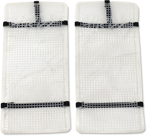 Moose Offroad Mud Radiator Cover - White - Husqvarna HPRMUDHUS2504TM