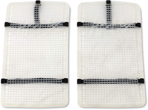 Moose Offroad Mud Radiator Cover - White - Honda HPRMUDCRF45016M