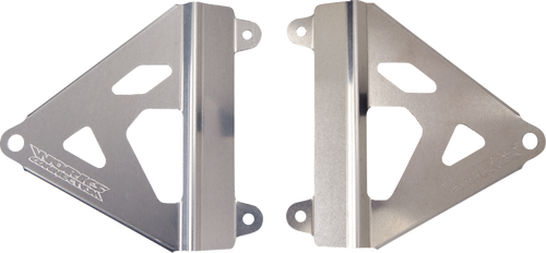 Works Connection Radiator Brace Set - Silver - Honda 18-710