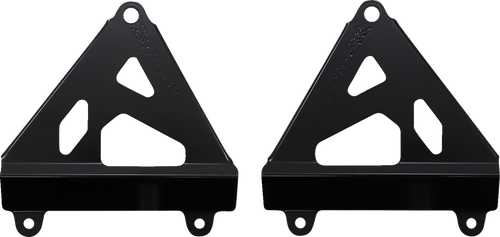 Works Connection Radiator Brace Set - Black - Honda 18-B710