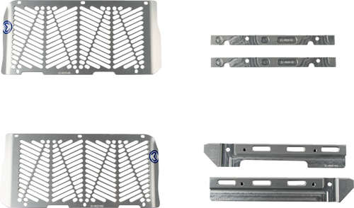 Moose Offroad Billet Radiator Guards - Silver - Beta 776112