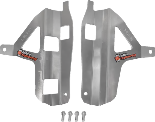 Moose Offroad Radiator Braces - Silver - Yamaha 1141324