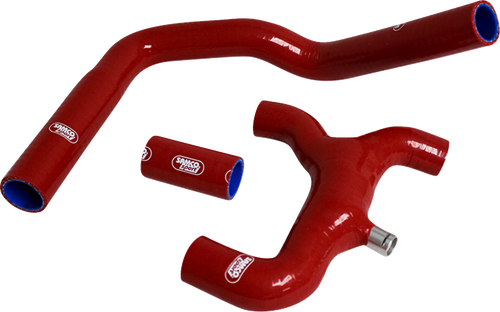 Samco Sport Radiator Hose Kit With Thermostat Bypass - Red - Ducati DUC-38-RD