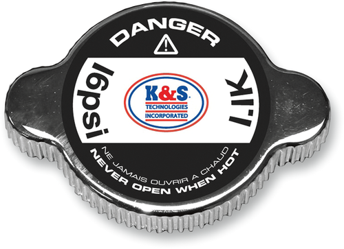 K&S Technologies Grip-Style Radiator Cap - Chrome - 16 Psi 58-1011