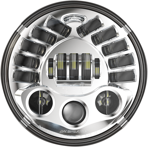 J.W. Speaker Adaptive 2 Led Headlight - 7" - Chrome 555031