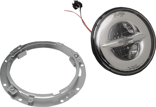 Drag Specialties 7" Reflector-Style Led Headlamp - Chrome 2001-1788