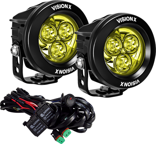 Vision X Light Cannon - Cg2 - 3-3/4" - Multi Led - Selective Yellow Lens 9945811