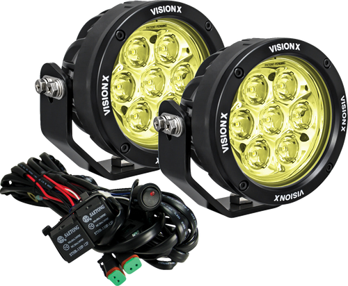 Vision X Light Cannon - Cg2 - 4-3/4" - Multi Led - Selective Yellow Lens 9945828