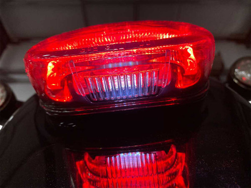 Custom Dynamics Taillight - With Bottom License Plate Illumination Window - Red PB-TL-LPBW-R