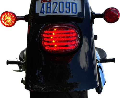 Custom Dynamics Taillight/Turn Signal - Top Window - Red Lens PB-TL-INT-TW-R