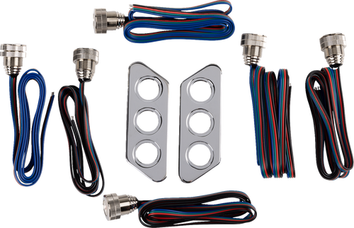 Paul Yaffe Bagger Nation Taillight Kit - Chrome PYO:TSLP-C