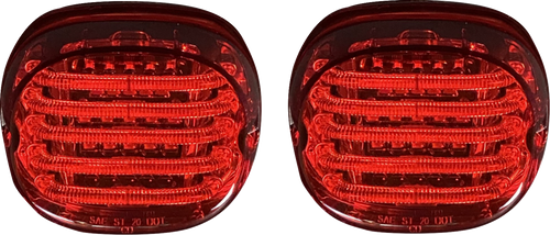 Custom Dynamics Probeam Led Taillight - Squareback - Red TRIKE-KIT-2R